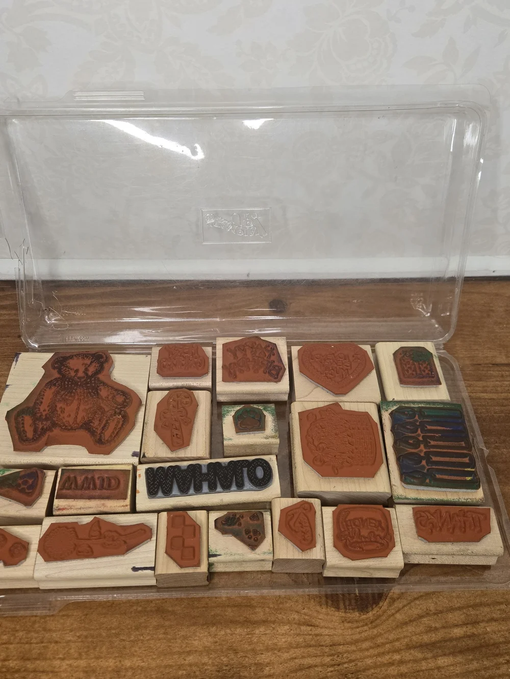 Natural Wooden Celebration Stamp Set - Mahalo & Assorted Designs